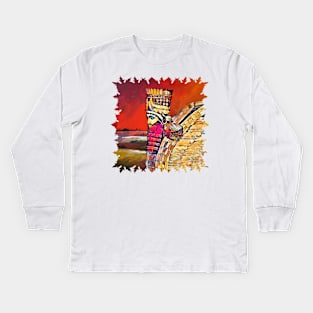 Art of Lamassu Kids Long Sleeve T-Shirt